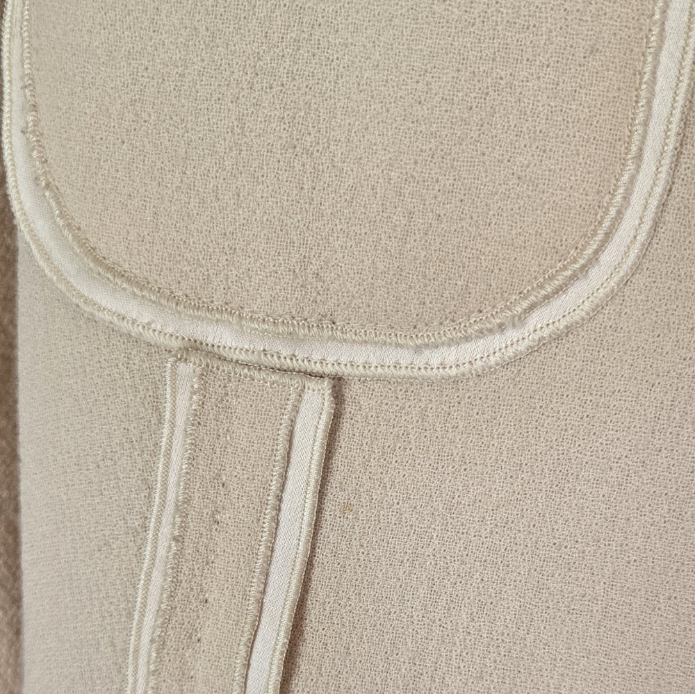 St. John Couture• Vintage Wool Elegant Cream Women's Blazer & Dress Set. Sz 4/6 - Picture 16 of 16